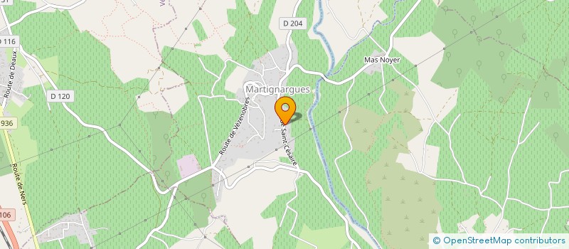 localisation de l'entreprise MONSIEUR ROBIN HAUTION  MARTIGNARGUES