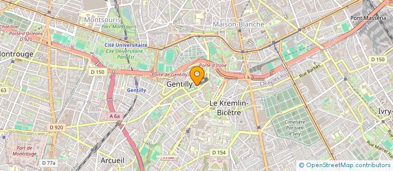 localisation de l'entreprise MONSIEUR ROBIN HUPPE  GENTILLY