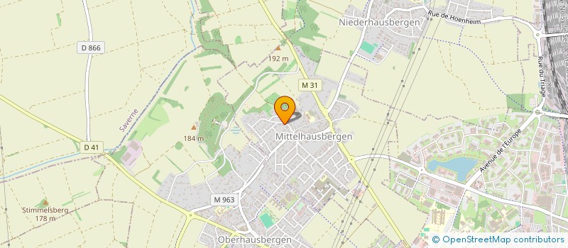 localisation de l'entreprise MONSIEUR ROBIN JACKY  MITTELHAUSBERGEN