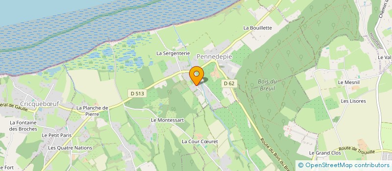 localisation de l'entreprise MONSIEUR ROBIN JANNES  PENNEDEPIE