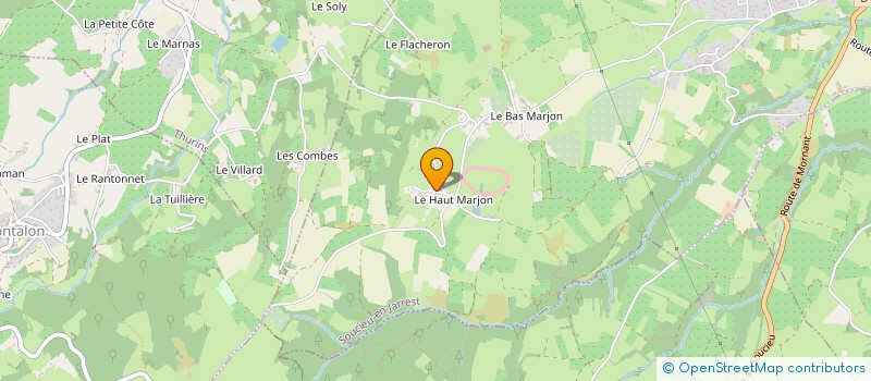 localisation de l'entreprise MONSIEUR ROBIN JARICOT à SOUCIEU-EN-JARREST