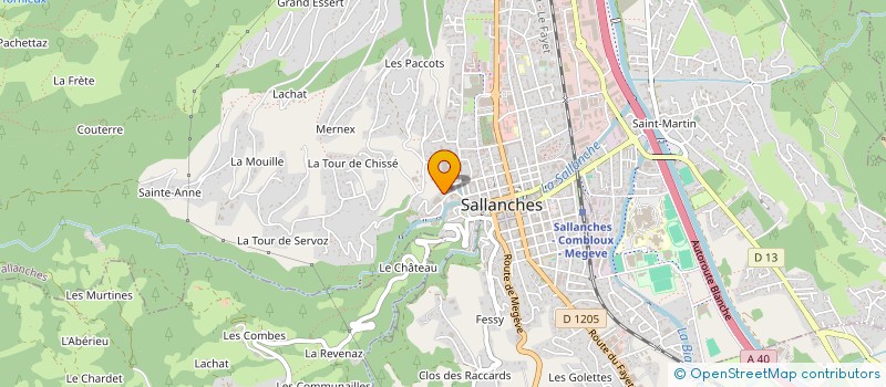 localisation de l'entreprise MONSIEUR ROBIN JARVIS  SALLANCHES