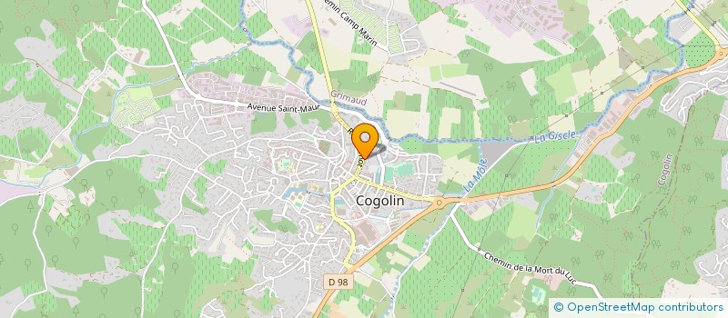 localisation de l'entreprise MONSIEUR ROBIN JEAY à COGOLIN