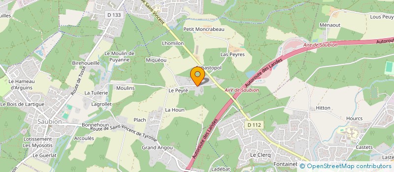 localisation de l'entreprise MONSIEUR ROBIN JEULIN  SAUBION