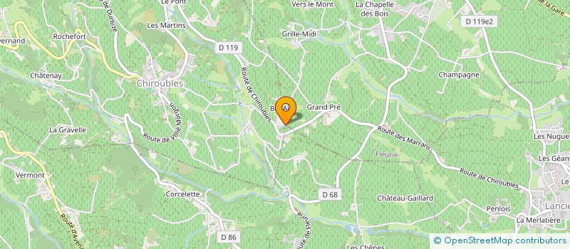 localisation de l'entreprise MONSIEUR ROBIN JOUBERT  CHIROUBLES