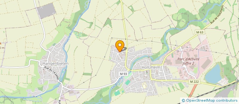 localisation de l'entreprise MONSIEUR ROBIN KOSIOR  HOLTZHEIM