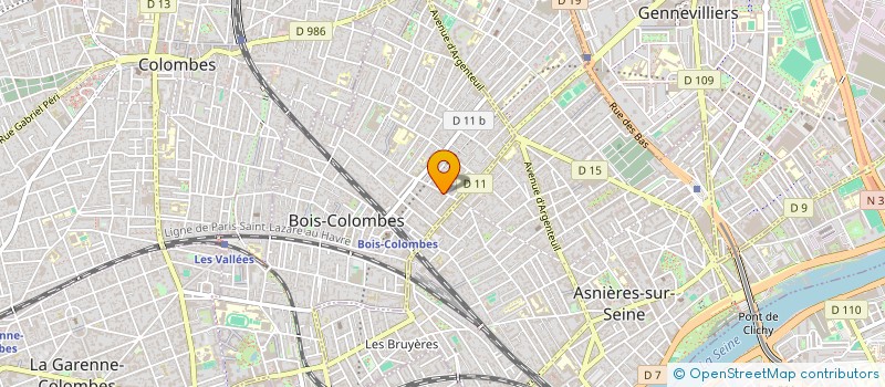 localisation de l'entreprise MONSIEUR ROBIN KUBAREK à BOIS-COLOMBES