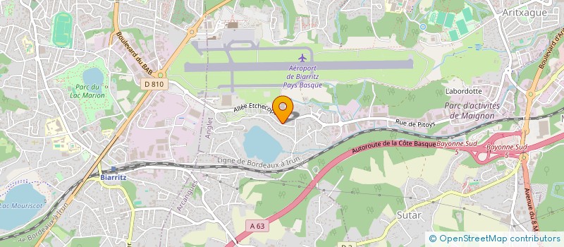 localisation de l'entreprise MONSIEUR ROBIN LARRIPA  ANGLET