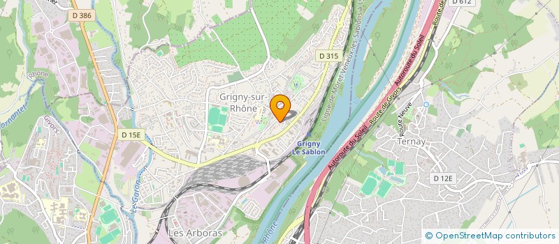 localisation de l'entreprise MONSIEUR ROBIN LE BRETON  GRIGNY-SUR-RHONE