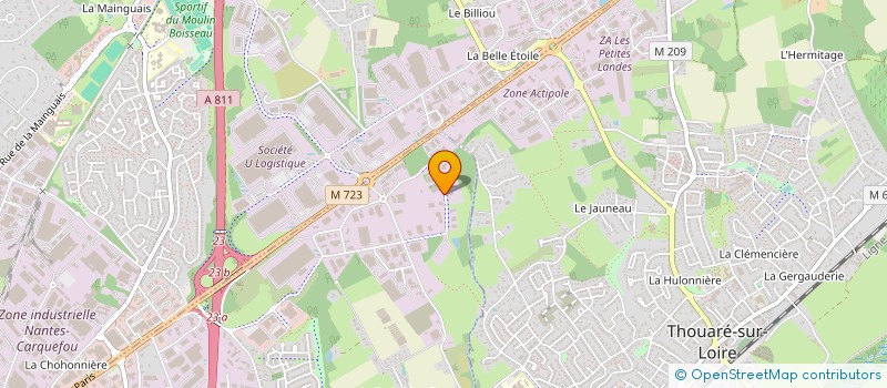 localisation de l'entreprise MONSIEUR ROBIN LE GALEZE  SAINTE-LUCE-SUR-LOIRE