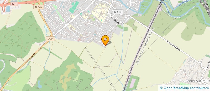 localisation de l'entreprise MONSIEUR ROBIN LEBOEUF  CLAYE-SOUILLY