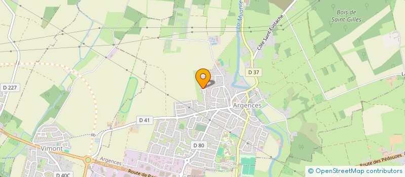 localisation de l'entreprise MONSIEUR ROBIN LEBOURDIER  ARGENCES