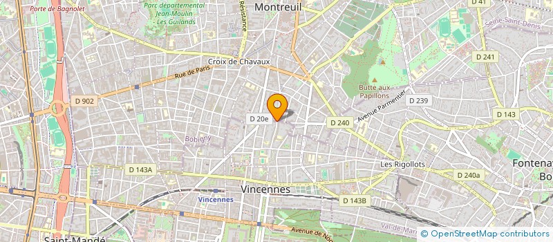 localisation de l'entreprise MONSIEUR ROBIN LECLERCQ à MONTREUIL