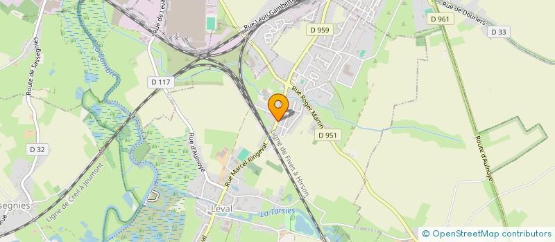 localisation de l'entreprise MONSIEUR ROBIN LECOUTRE  AULNOYE-AYMERIES