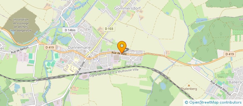 localisation de l'entreprise MONSIEUR ROBIN LEDUC  DANNEMARIE