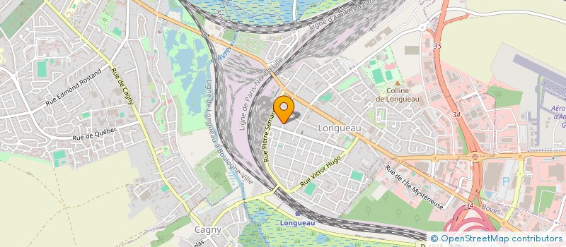 localisation de l'entreprise MONSIEUR ROBIN LEFEBVRE à LONGUEAU