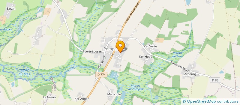 localisation de l'entreprise MONSIEUR ROBIN LEMAISTRE à HERBIGNAC