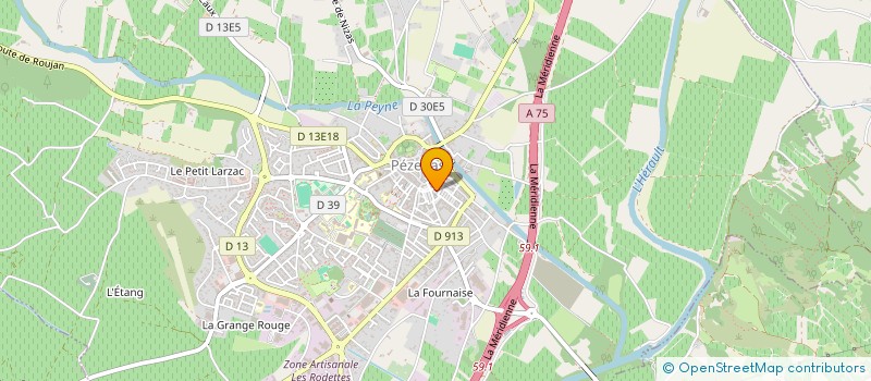 localisation de l'entreprise MONSIEUR ROBIN LEMENICIER à PEZENAS