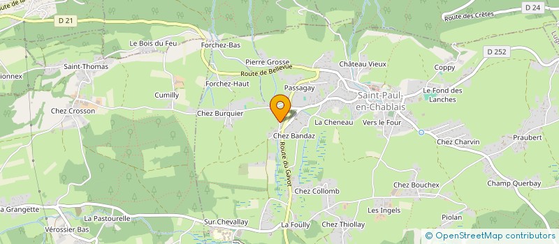 localisation de l'entreprise MONSIEUR ROBIN LESAS  SAINT-PAUL-EN-CHABLAIS