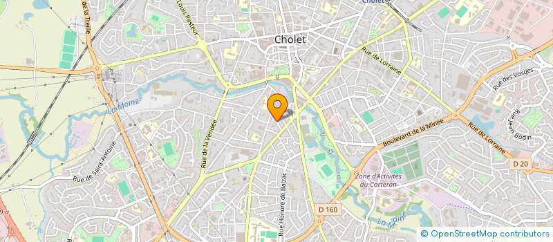 localisation de l'entreprise MONSIEUR ROBIN LESTRAT  CHOLET