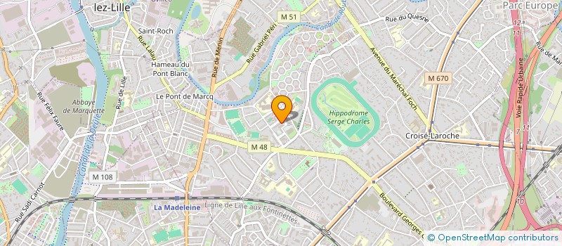 localisation de l'entreprise MONSIEUR ROBIN LISAMBERT à MARCQ-EN-BARŒUL