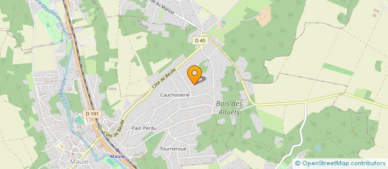 localisation de l'entreprise MONSIEUR ROBIN LUDOVIC CHARLE BATAILLE  MAULE