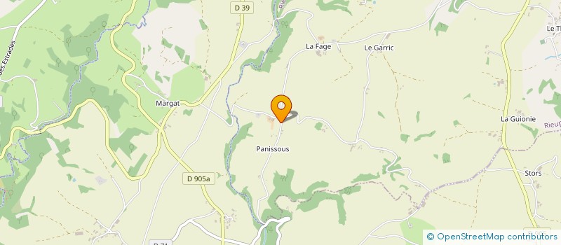 localisation de l'entreprise MONSIEUR ROBIN MALLET  RIEUPEYROUX