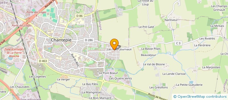 localisation de l'entreprise MONSIEUR ROBIN MARCHAND à CHANTEPIE