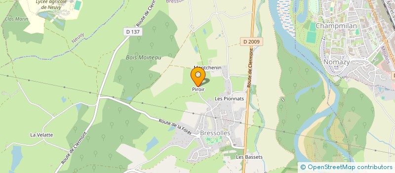 localisation de l'entreprise MONSIEUR ROBIN MARTIN  BRESSOLLES