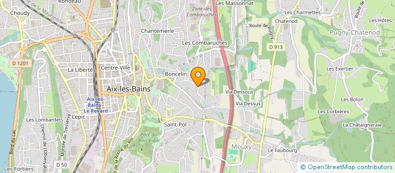 localisation de l'entreprise MONSIEUR ROBIN MAZZEGA FABBRO  AIX-LES-BAINS