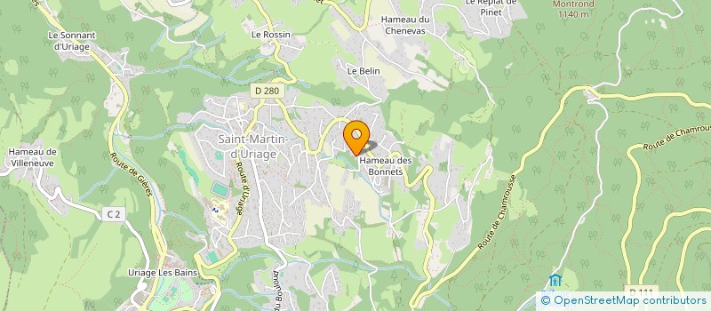 localisation de l'entreprise MONSIEUR ROBIN MENANT  SAINT-MARTIN-D'URIAGE