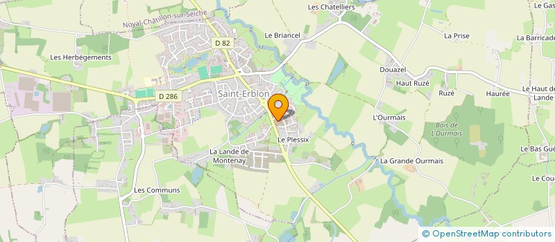 localisation de l'entreprise MONSIEUR ROBIN MOHAMAD  SAINT-ERBLON