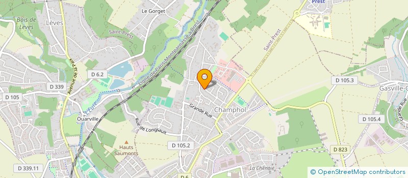 localisation de l'entreprise MONSIEUR ROBIN MOREAU à CHAMPHOL