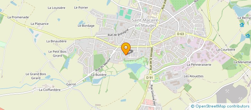 localisation de l'entreprise MONSIEUR ROBIN MOREAU  SEVREMOINE