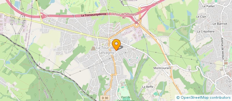 localisation de l'entreprise MONSIEUR ROBIN MULLER  LA TOUR-DE-SALVAGNY
