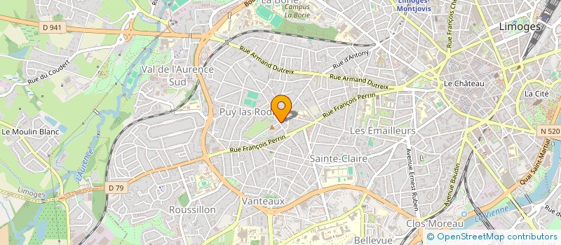 localisation de l'entreprise MONSIEUR ROBIN NARDOT à LIMOGES