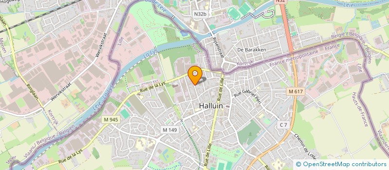 localisation de l'entreprise MONSIEUR ROBIN NGUYEN  HALLUIN