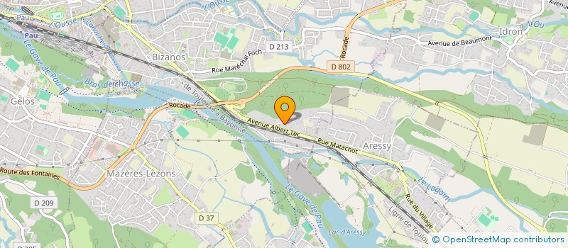 localisation de l'entreprise MONSIEUR ROBIN NOGUE  ARESSY