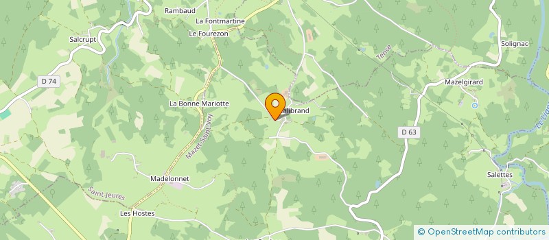 localisation de l'entreprise MONSIEUR ROBIN NOUGUIER  MAZET-SAINT-VOY