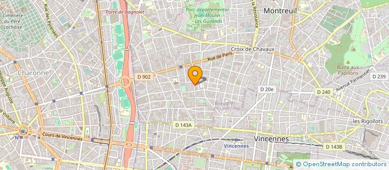 localisation de l'entreprise MONSIEUR ROBIN OBDIA  MONTREUIL