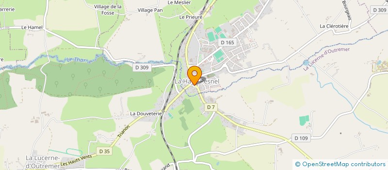 localisation de l'entreprise MONSIEUR ROBIN OBRY  LA HAYE-PESNEL