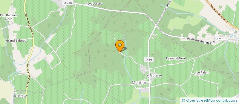 localisation de l'entreprise MONSIEUR ROBIN OGIER  MONTIGNAC