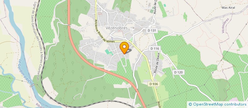 localisation de l'entreprise MONSIEUR ROBIN OLIVIER  VEZENOBRES
