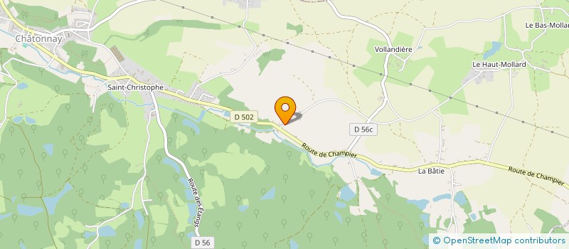 localisation de l'entreprise MONSIEUR ROBIN PERRA  CHATONNAY