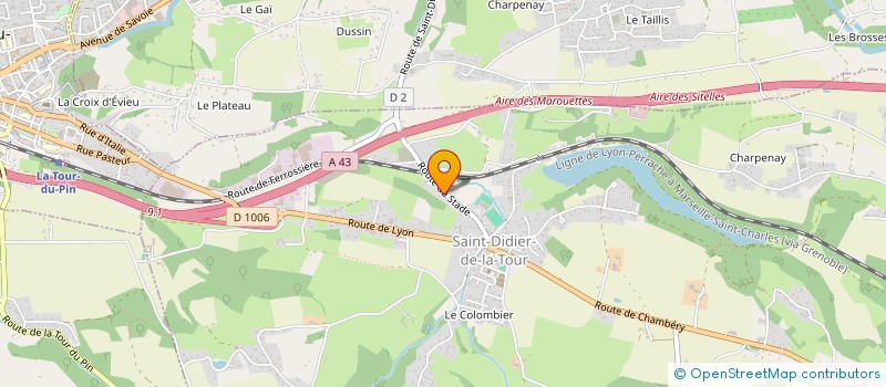 localisation de l'entreprise MONSIEUR ROBIN PERRUQUON  SAINT-DIDIER-DE-LA-TOUR