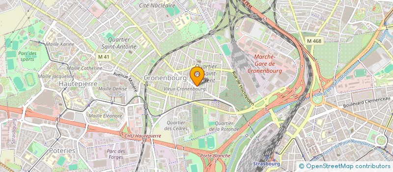 localisation de l'entreprise MONSIEUR ROBIN PETER à STRASBOURG