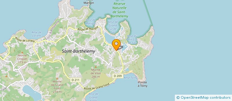 localisation de l'entreprise MONSIEUR ROBIN PHILIPPON JOUBERT  SAINT-BARTHELEMY
