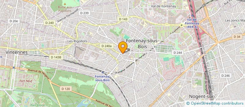 localisation de l'entreprise MONSIEUR ROBIN PIACENTINO à FONTENAY-SOUS-BOIS