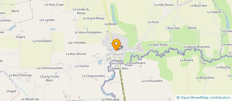 localisation de l'entreprise MONSIEUR ROBIN PIERROT  GENNES-SUR-SEICHE