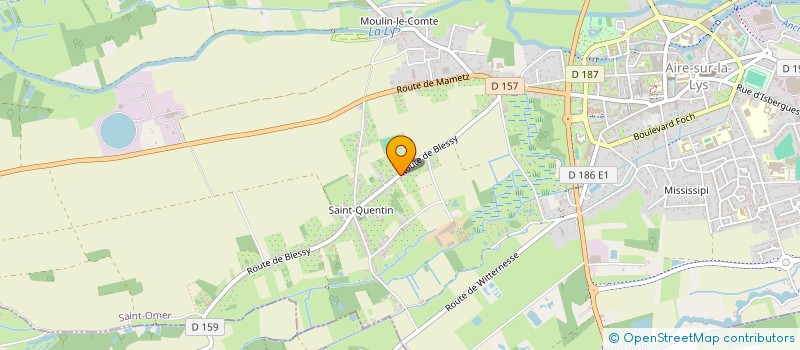 localisation de l'entreprise MONSIEUR ROBIN PILOT  AIRE-SUR-LA-LYS